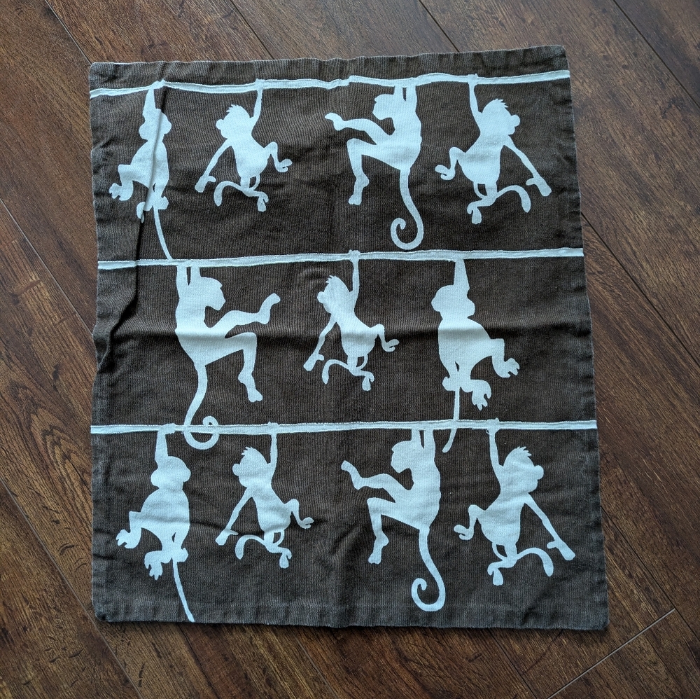 Monkey Business pillow cover (free with $50.00 purchase)